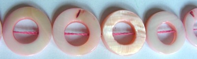 15mm Shell Donuts - Pink (+/- 12 pieces)