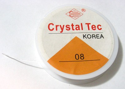 0.8mm Crystal Tec Clear Elastic (+/- 8m roll)