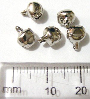 5mm Silver Bells (pkt of 10)