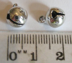 7mm Silver Bells (each)