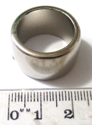 22mm Metallised Scarf Ring - Plain (each)
