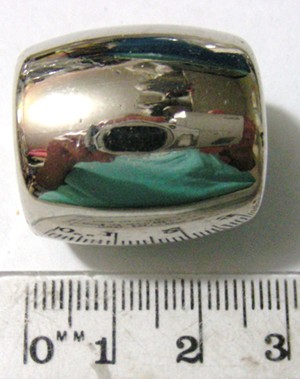 25mm Metallised Scarf Ring - Plain (each)