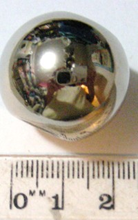 20mm Metallised Scarf Ring - Ball (each)